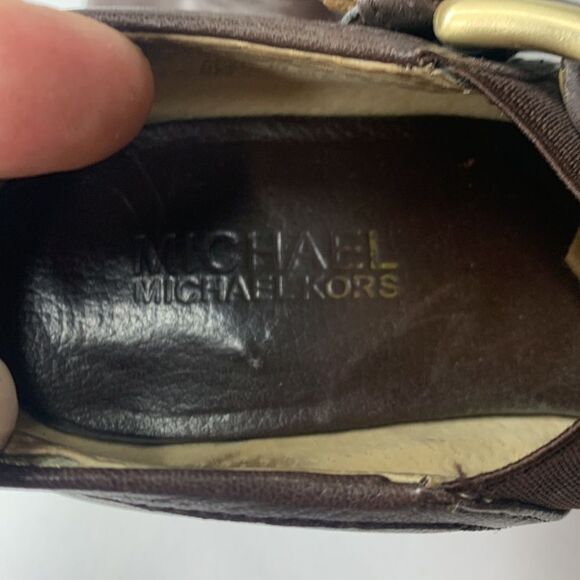 Michael Kors Penelope dark brown leather buckled ankle booties - Picture 8 of 10